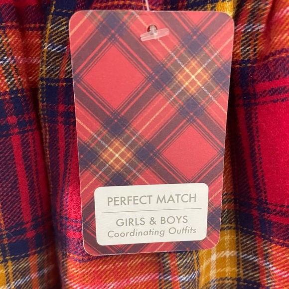 Tahari Girl's Plaid Shirt Dress - Picture 2 of 4